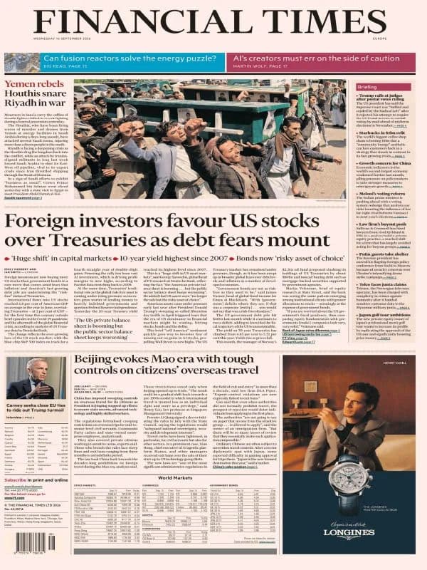 Financial Times Europe - 16 September 2026