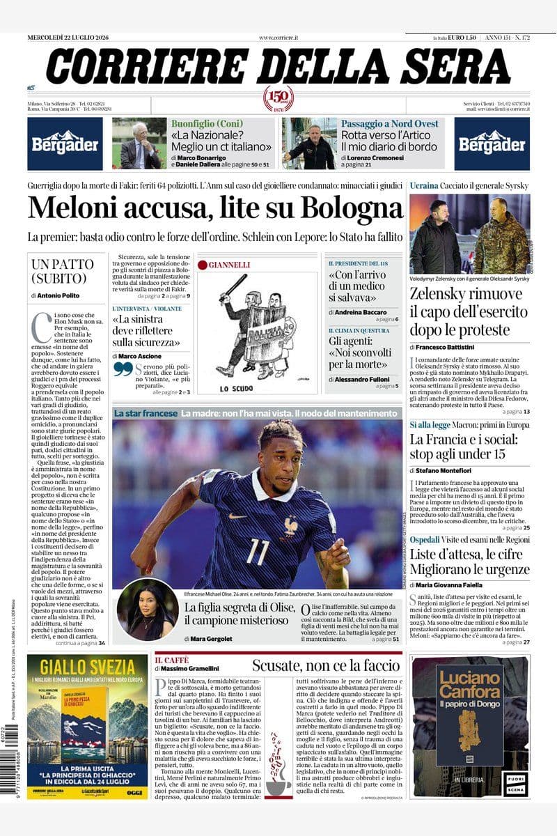 Il Corriere Della Sera - 22 July 2026 [IT]