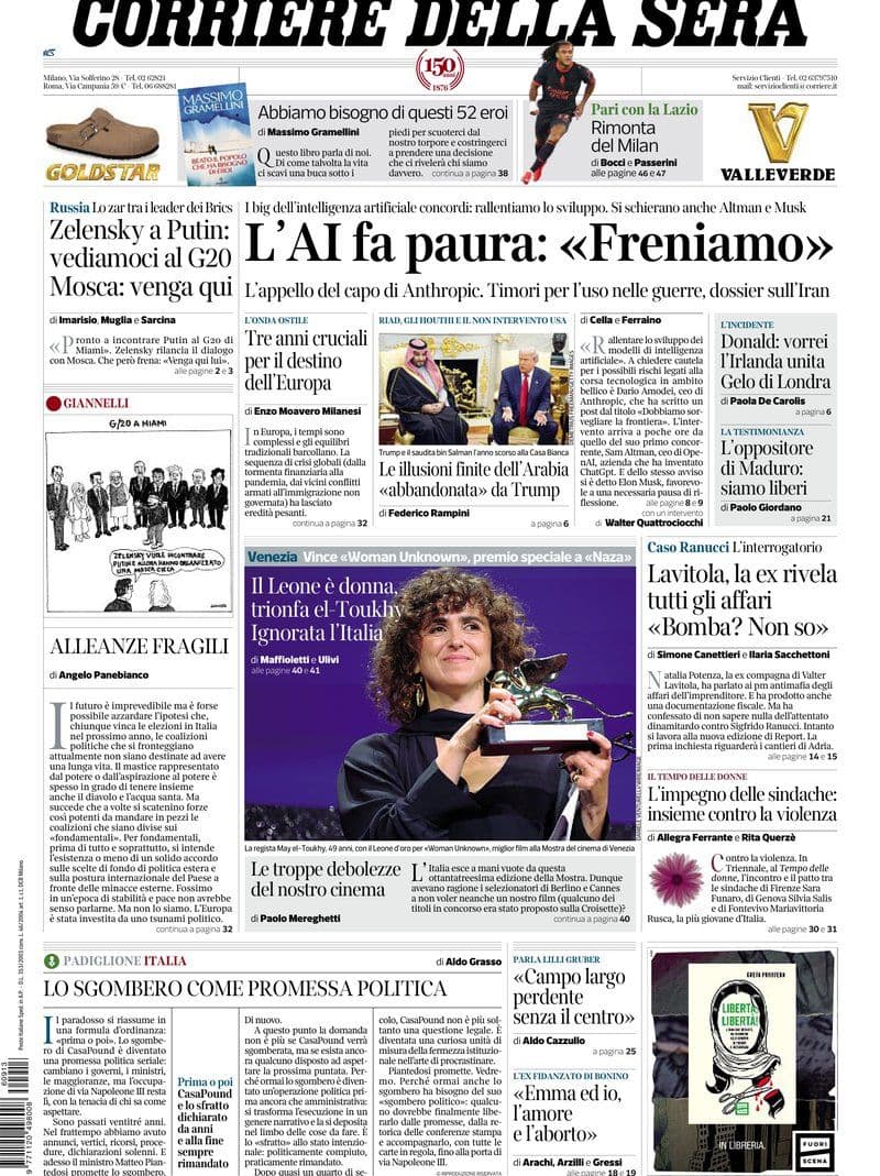Il Corriere Della Sera - 13 September 2026 [IT]