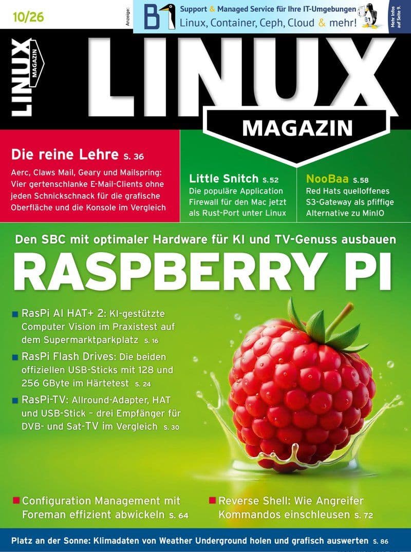 Linux-Magazin - German Magazine No.10, 2026 [DE]