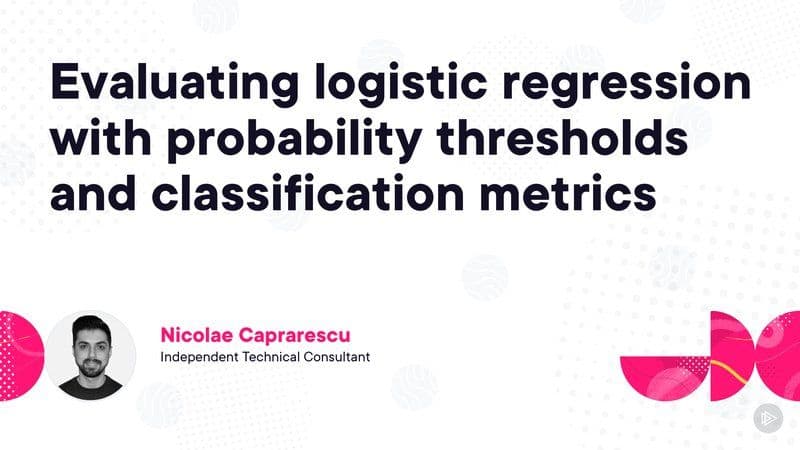 Pluralsight Logistic Regression for Classification 2026 [EN]