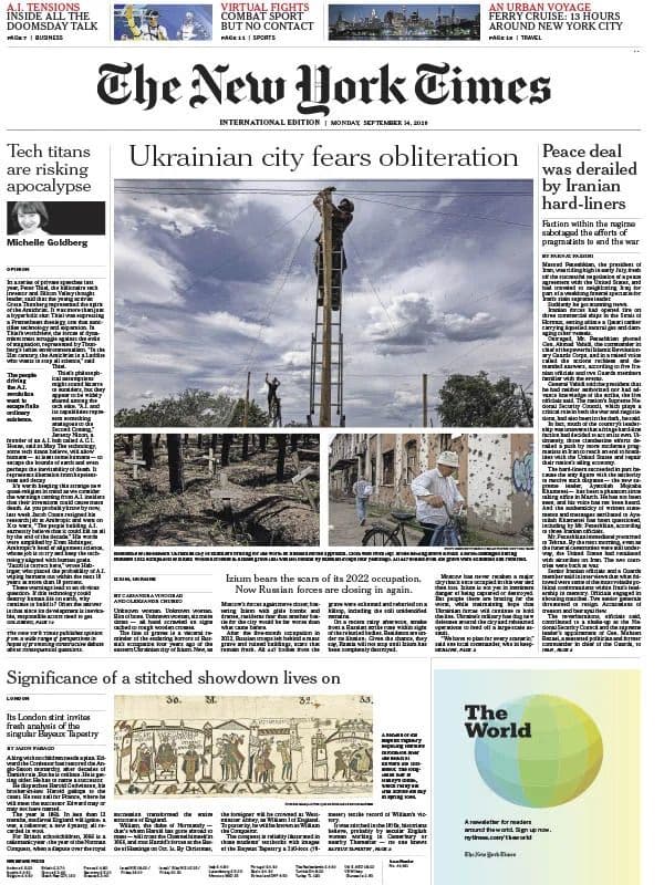 The New York Times International - 14 September 2026