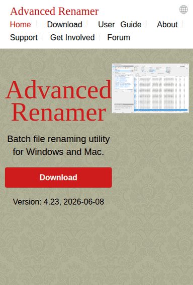 Hulubulu.Software.Advanced.Renamer.v4.23.MacOS.x64.Multilingual.Incl.Keyfilemaker-CORE