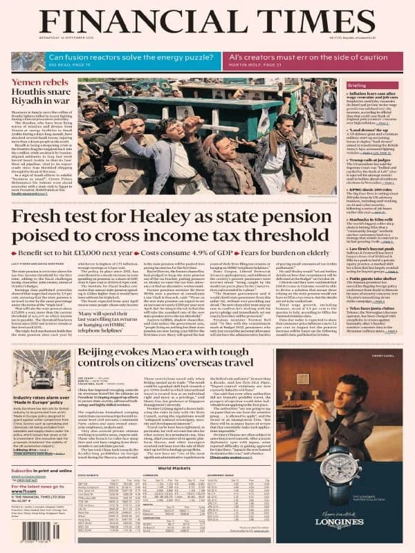 Financial Times UK - 16 September 2026