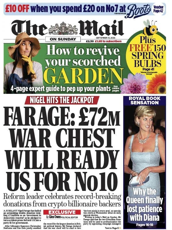 The Mail on Sunday - 13 September 2026