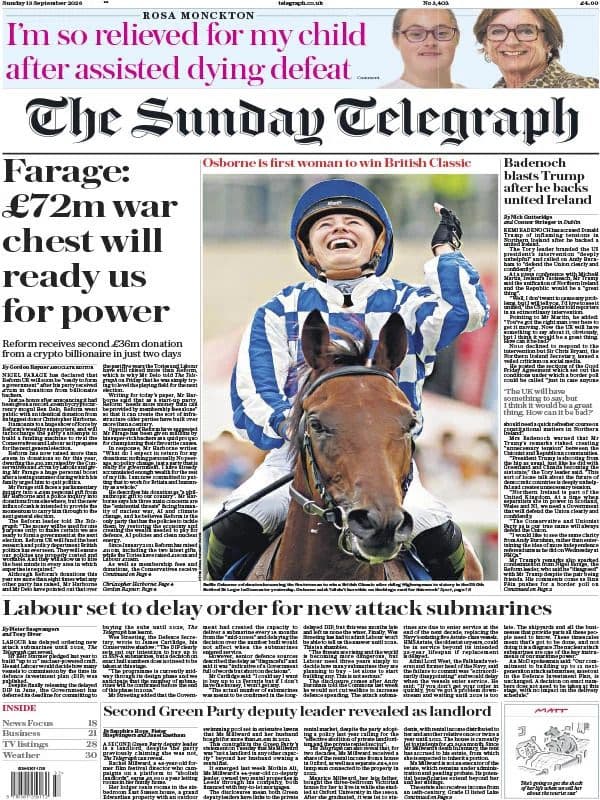The Sunday Telegraph - 13 September 2026